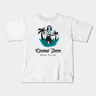 Coconut Grove Miami Florida Kids T-Shirt